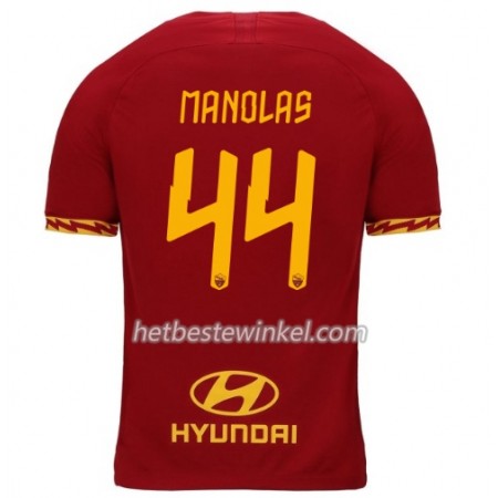 AS Roma Manolas 44 Voetbalshirts Thuis 2019/20